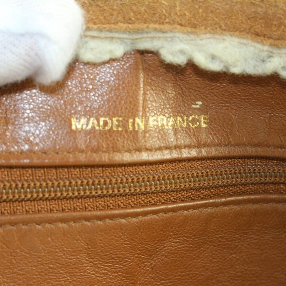 Chanel Brown Shearling Sheepskin Chain Tote GHW 4CAS0419 - Picture 9 of 12